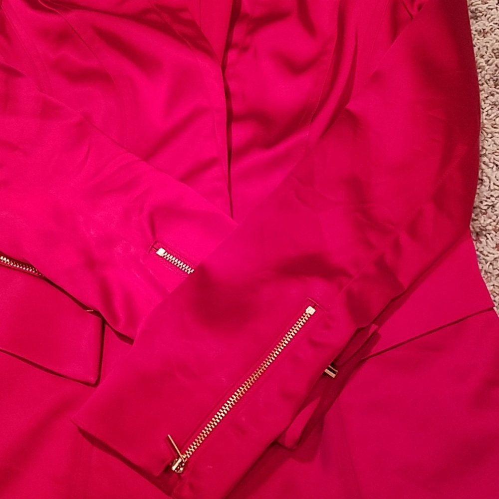 Cache Red Satiny Jacket - Picture 7 of 7
